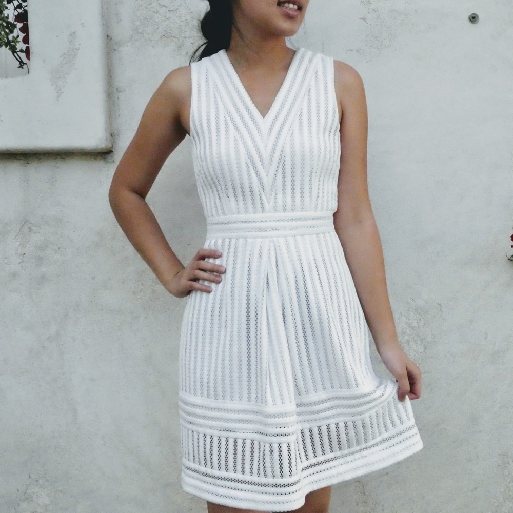 White H&M dress size 4